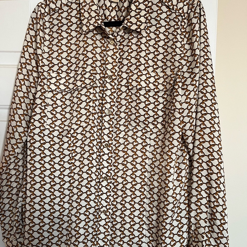 Michael Kors silky blouse size L